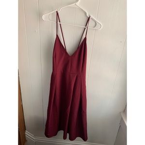 Burgundy Semi-Formal Dress